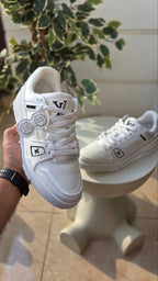 Louis Vuitton White Embellished Sneakers