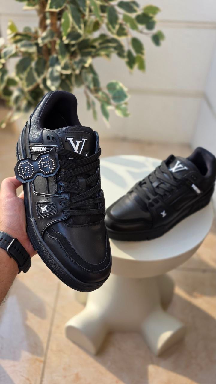 Louis Vuitton Black Embellished Sneakers