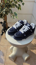 Louis Vuitton Navy Monogram Sneakers