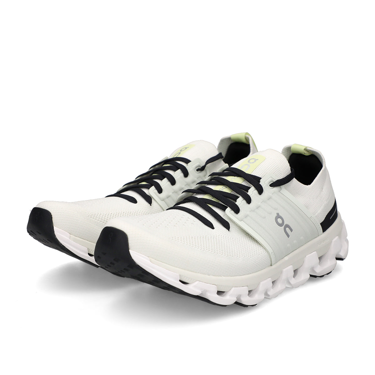 ON Cloudswift 3 running trainers in ivory and black