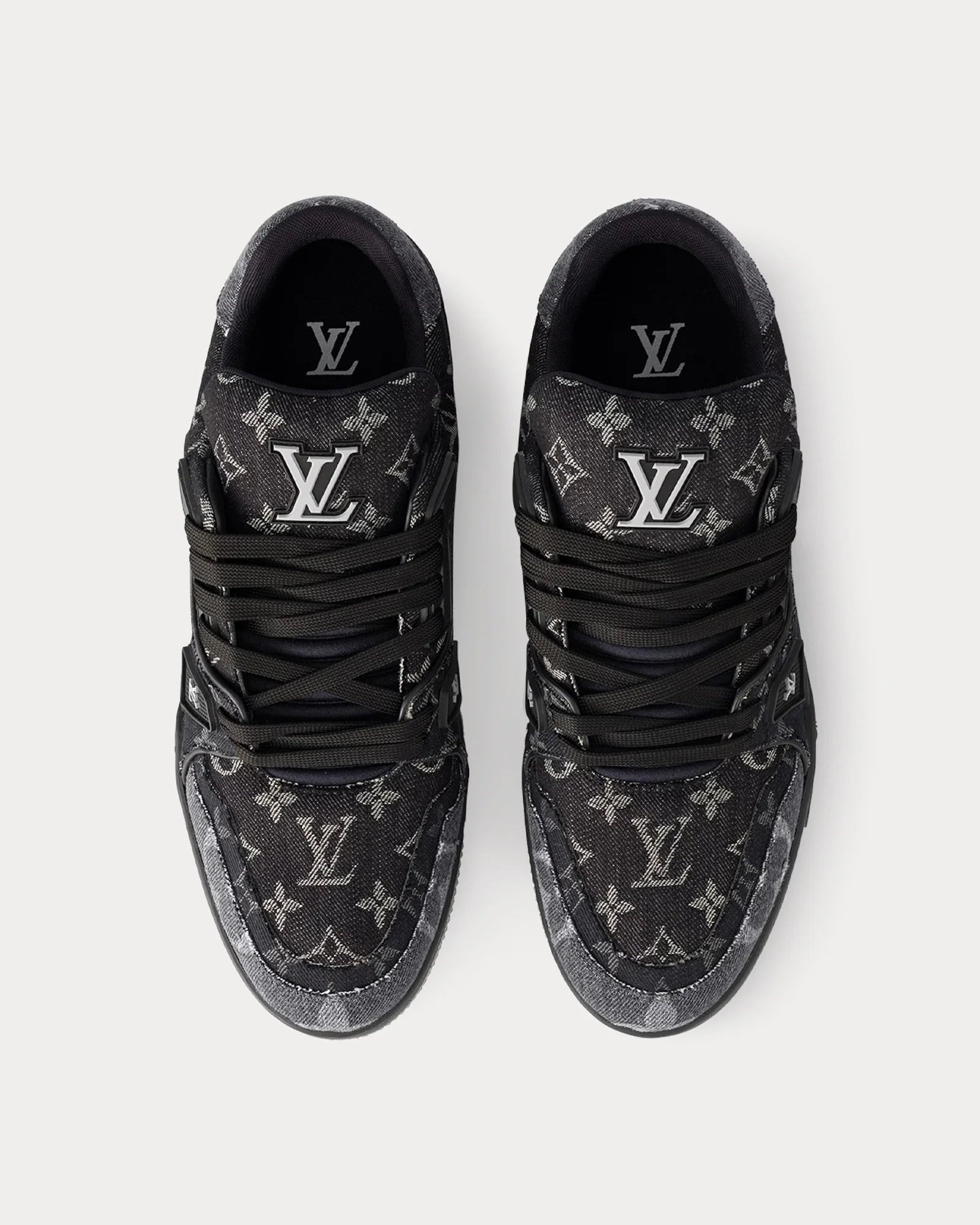 Louis Vuitton – LV Trainer Monogram Denim Black Low Top Sneakers